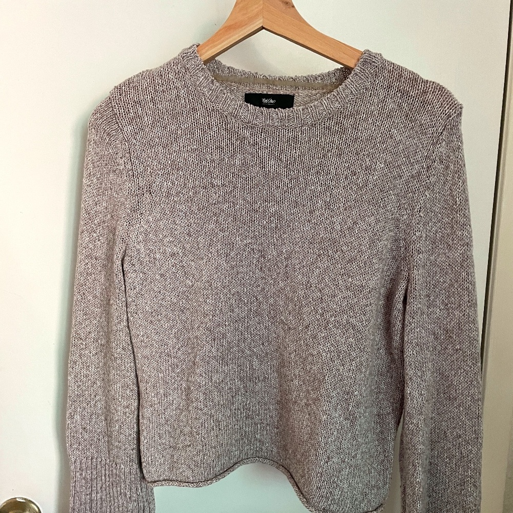 Mossimo Dark Beige Sweater with Flared Sleeves